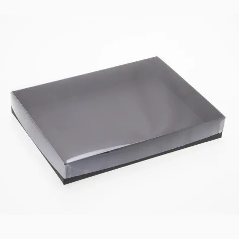 24 Choc Board Base & Clear Lid; Black